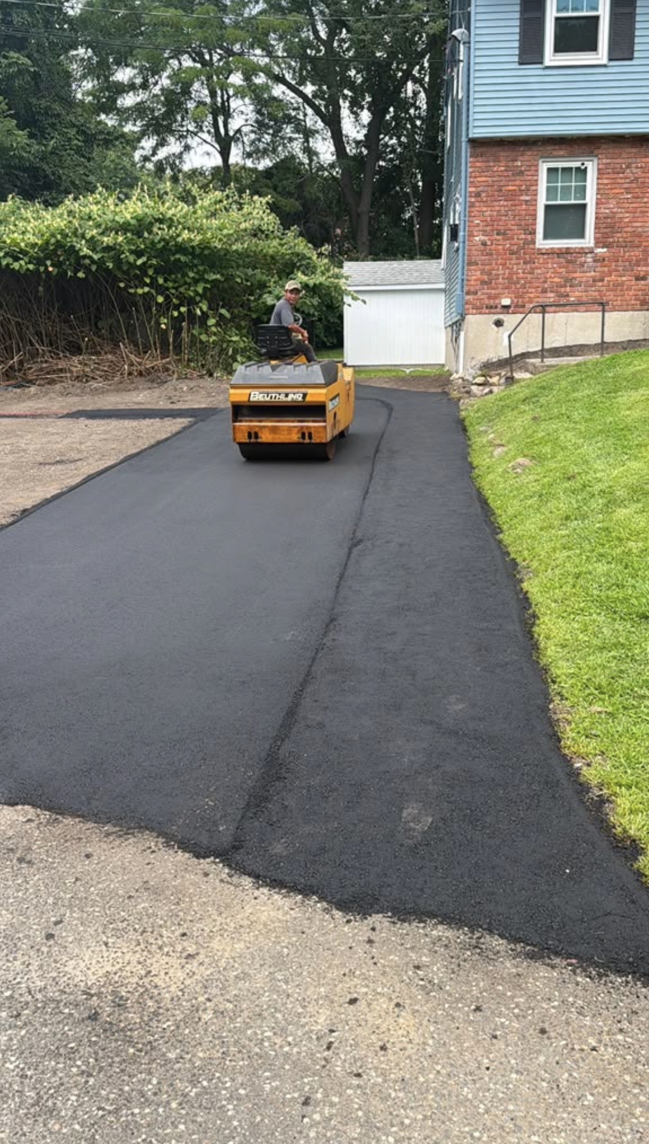Asphalt paving and walkway work