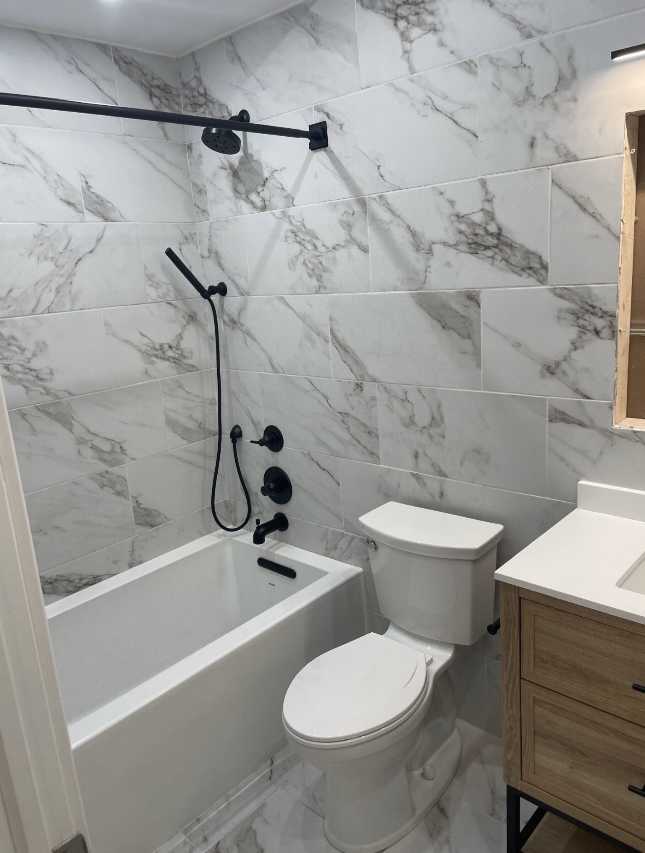 Bathroom remodel: shower and tile detail